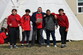 Mr. Murnick, Mr. Jacobson with students in front of the tipi